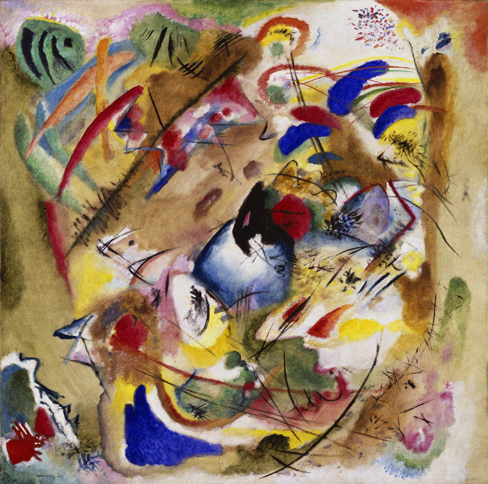Improvisation Dreamy 1913 by Wassily Kandinsky Reproduction for Sale - Blue Surf Art