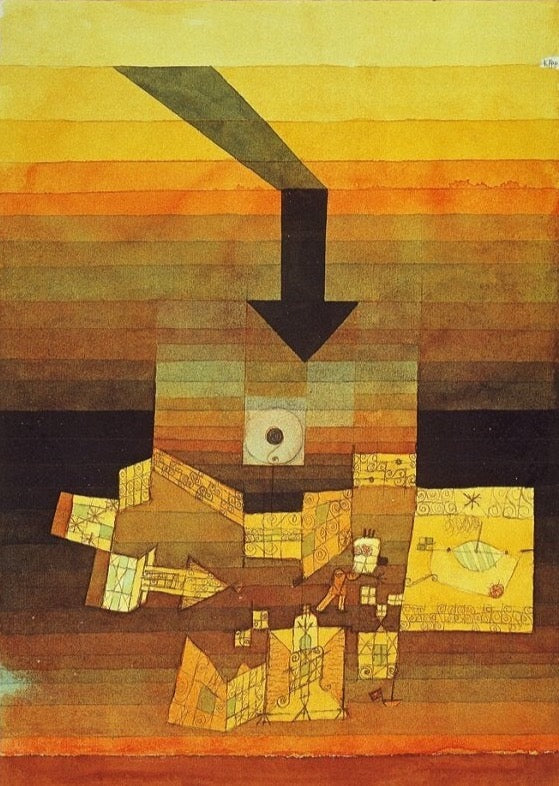 Affected Place, 1922 by Paul Klee. Paul Klee Artworks, Paul Klee oil painting, Paul Klee masterpiece, Paul Klee reproduction, Paul Klee wall art, abstract wall art decor