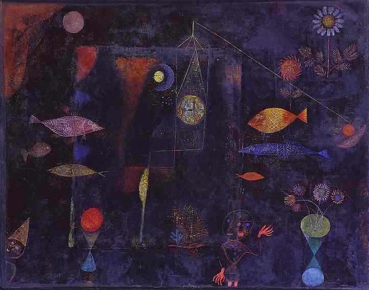 Fish Magic, 1925 by Paul Klee. Paul Klee Artworks, Paul Klee oil painting, Paul Klee masterpiece, Paul Klee reproduction, Paul Klee wall art, abstract wall art decor