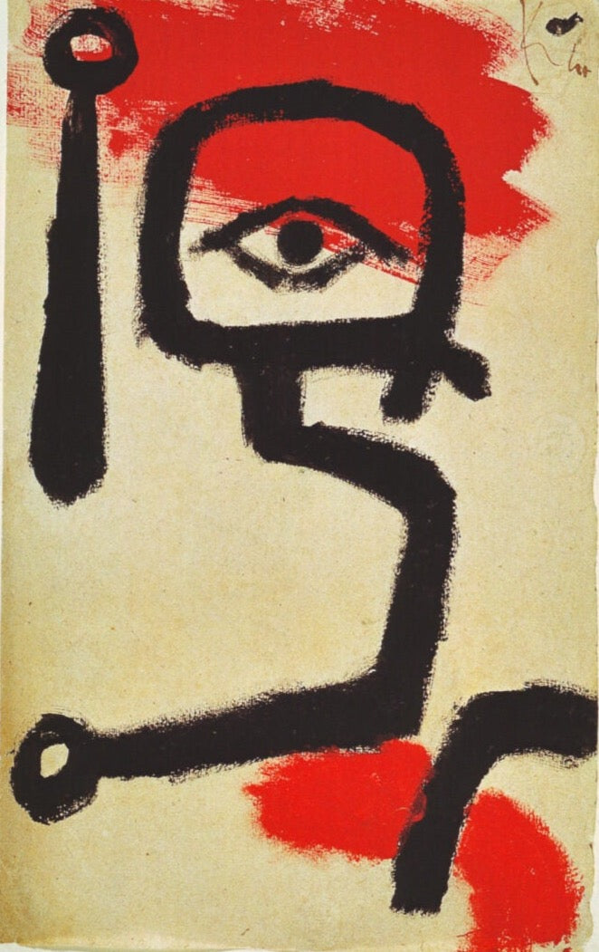 Kettledrummer, 1940. Paul Klee Artworks, Paul Klee oil painting, Paul Klee masterpiece, Paul Klee reproduction, Paul Klee wall art, abstract wall art decor