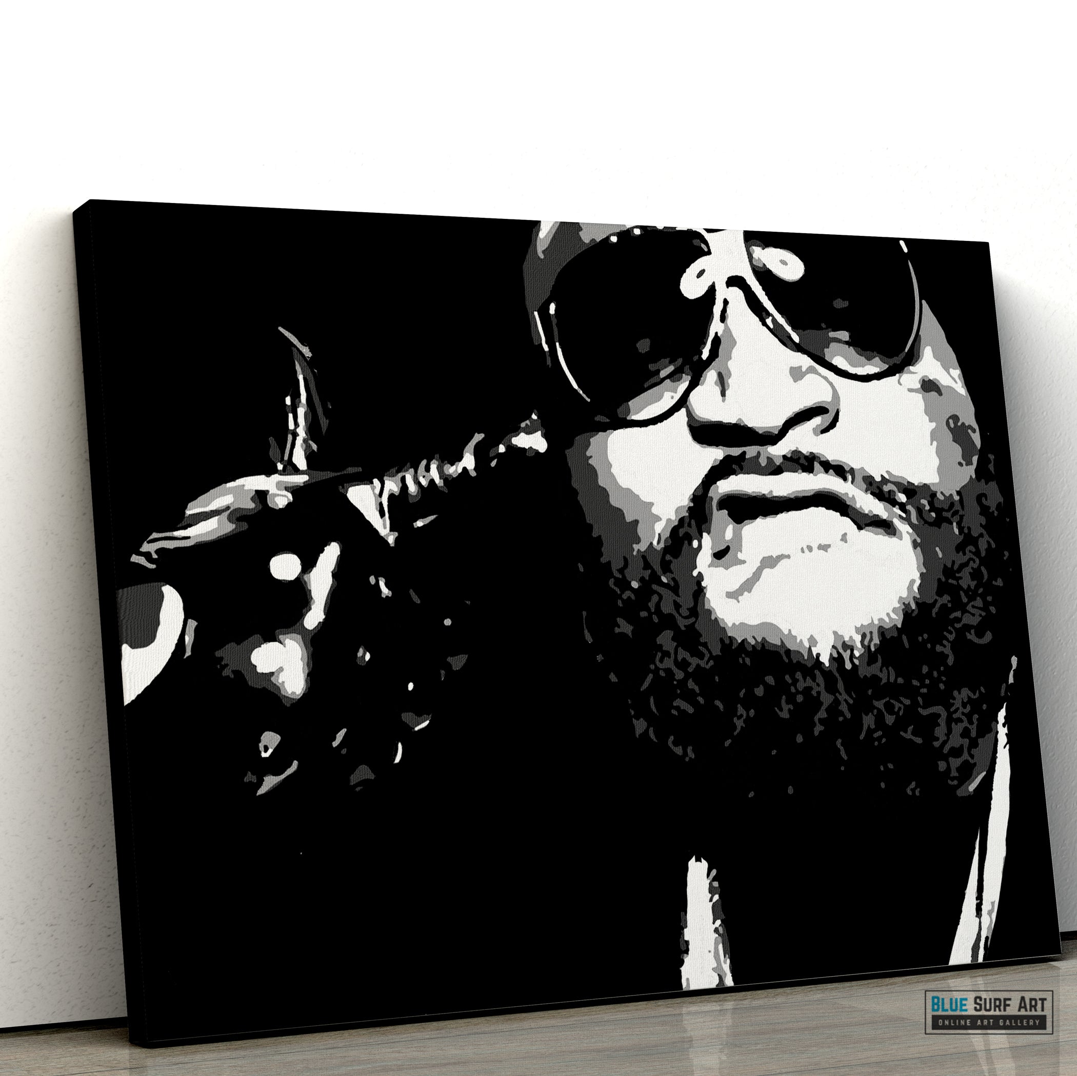 Rick Ross Rapper Original oil painting on canvas by Blue Surf Art 1