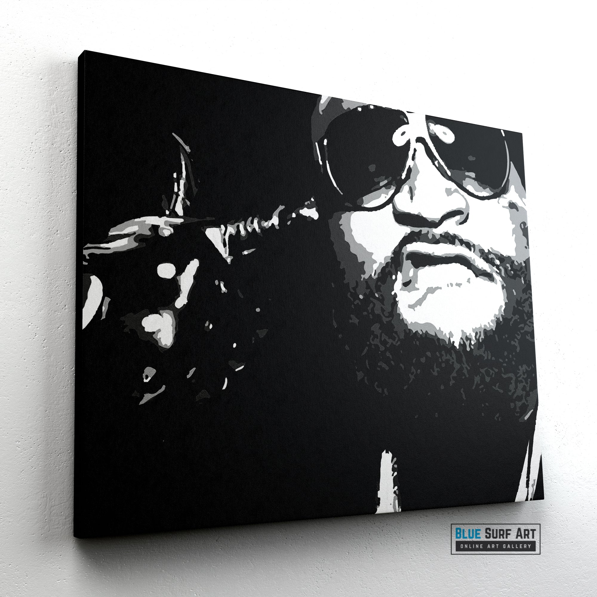Rick Ross Rapper Original oil painting on canvas by Blue Surf Art 3