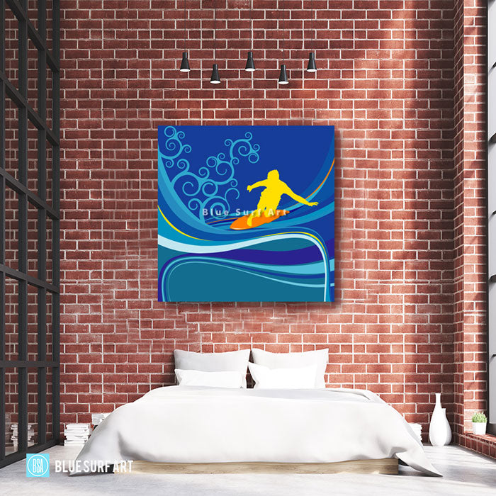 Surfing I - bedroom showcase