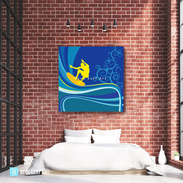 Surfing III - bedroom showcase