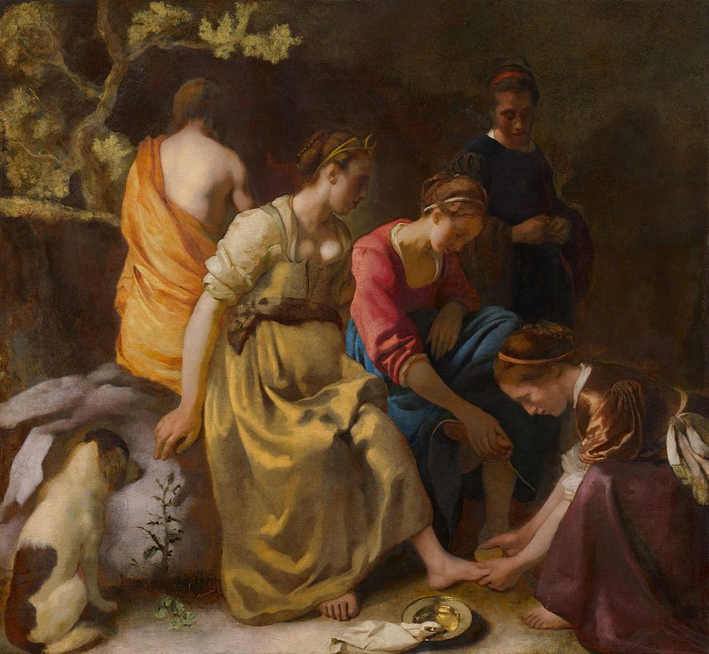 Diana and Her Companions by Johannes Vermeer. Reproduciton Oil Painting by Blue Surf Art