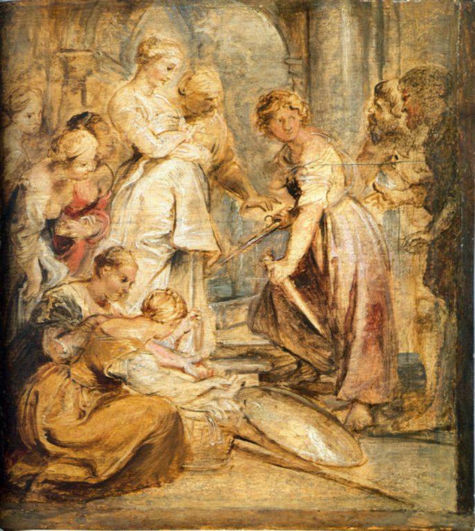 Achilles and the Daughters of Lykomedes by Peter Paul Rubens Reproduction Oil Painting on Canvas