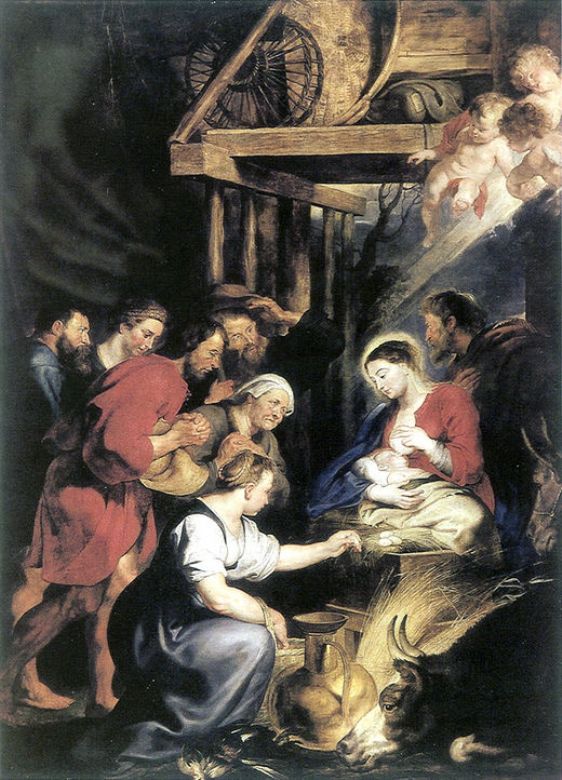 Adoration of the Shepherds by Peter Paul Rubens Reproduction Oil Painting on Canvas