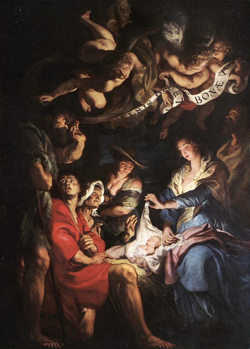 Adoration of the Shepherds by Peter Paul Rubens Reproduction Oil Painting on Canvas