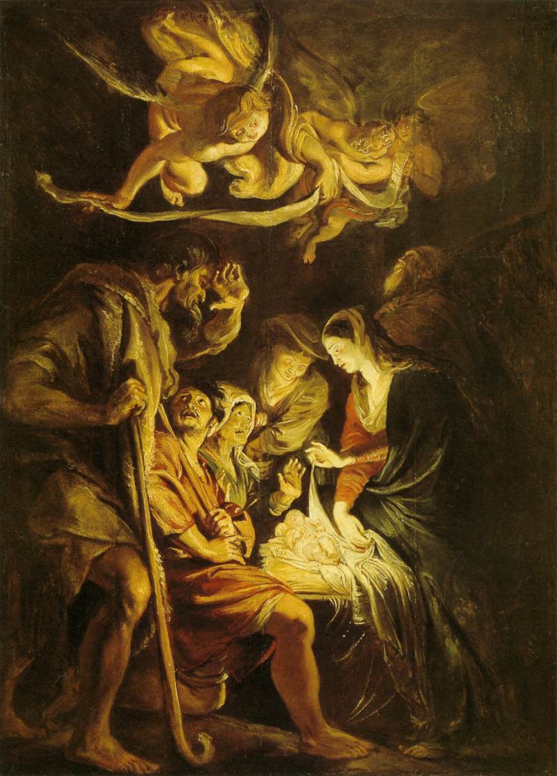 Adoration of the Shepherds by Peter Paul Rubens Reproduction Oil Painting on Canvas