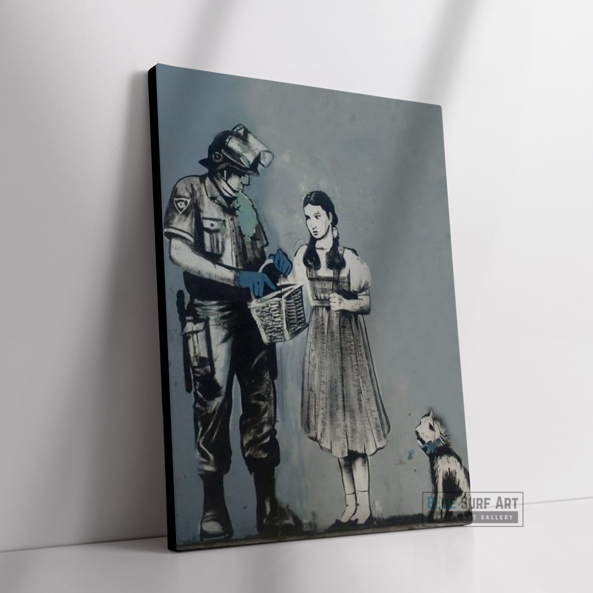 Banksy Dorothy Search Handmade Oil on Canvas, Made to Order