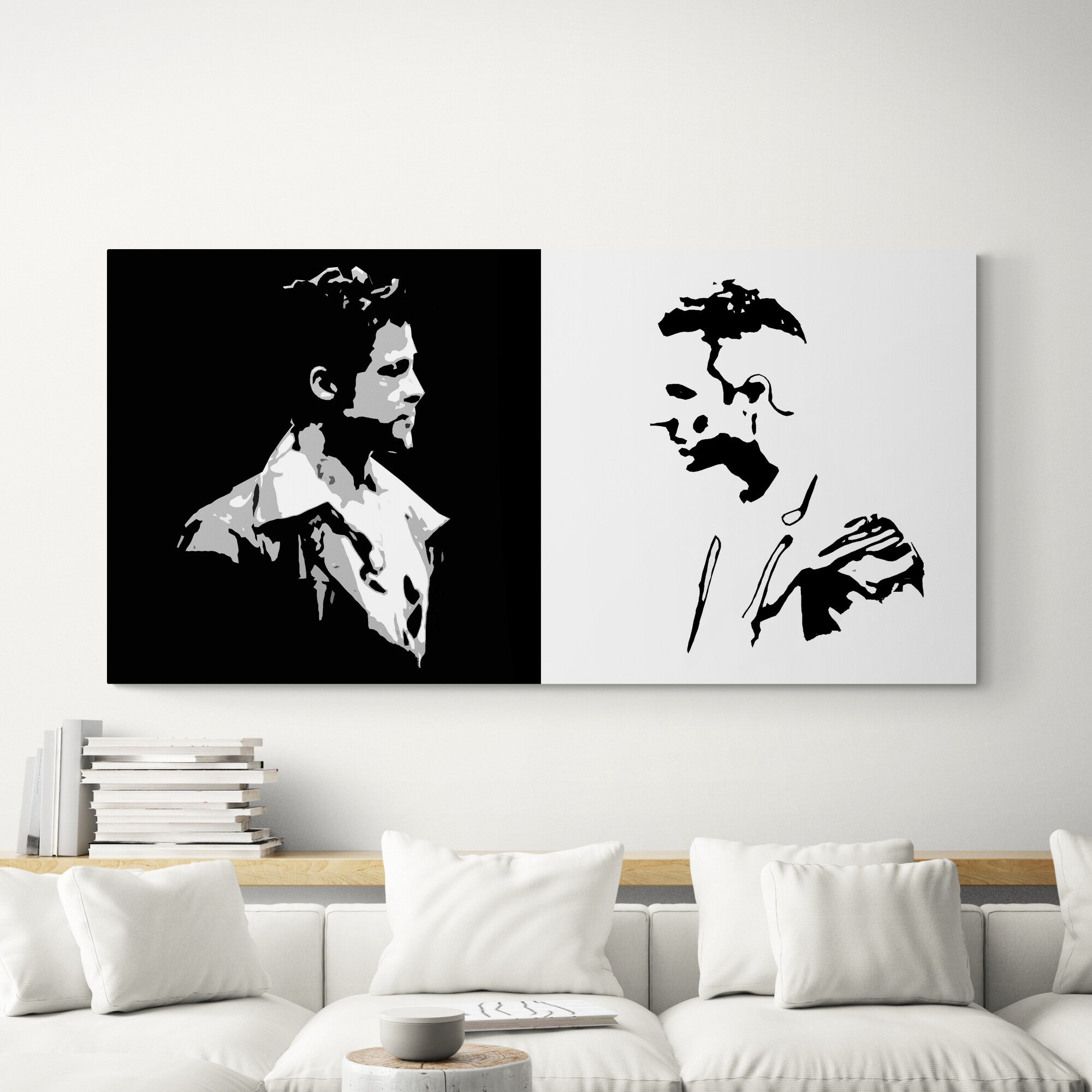 Fight Club Brad Pitt Edward Norton Wall Art Original Handmade Art 4