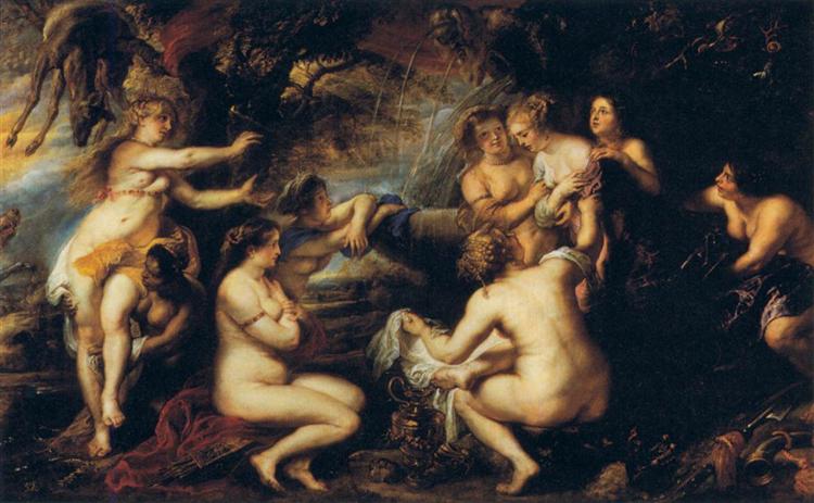 Diana and Callisto by Peter Paul Rubens Reproduction Oil Painting on Canvas
