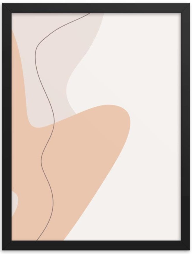 Minimalist Poster Matte Paper with Frame #1