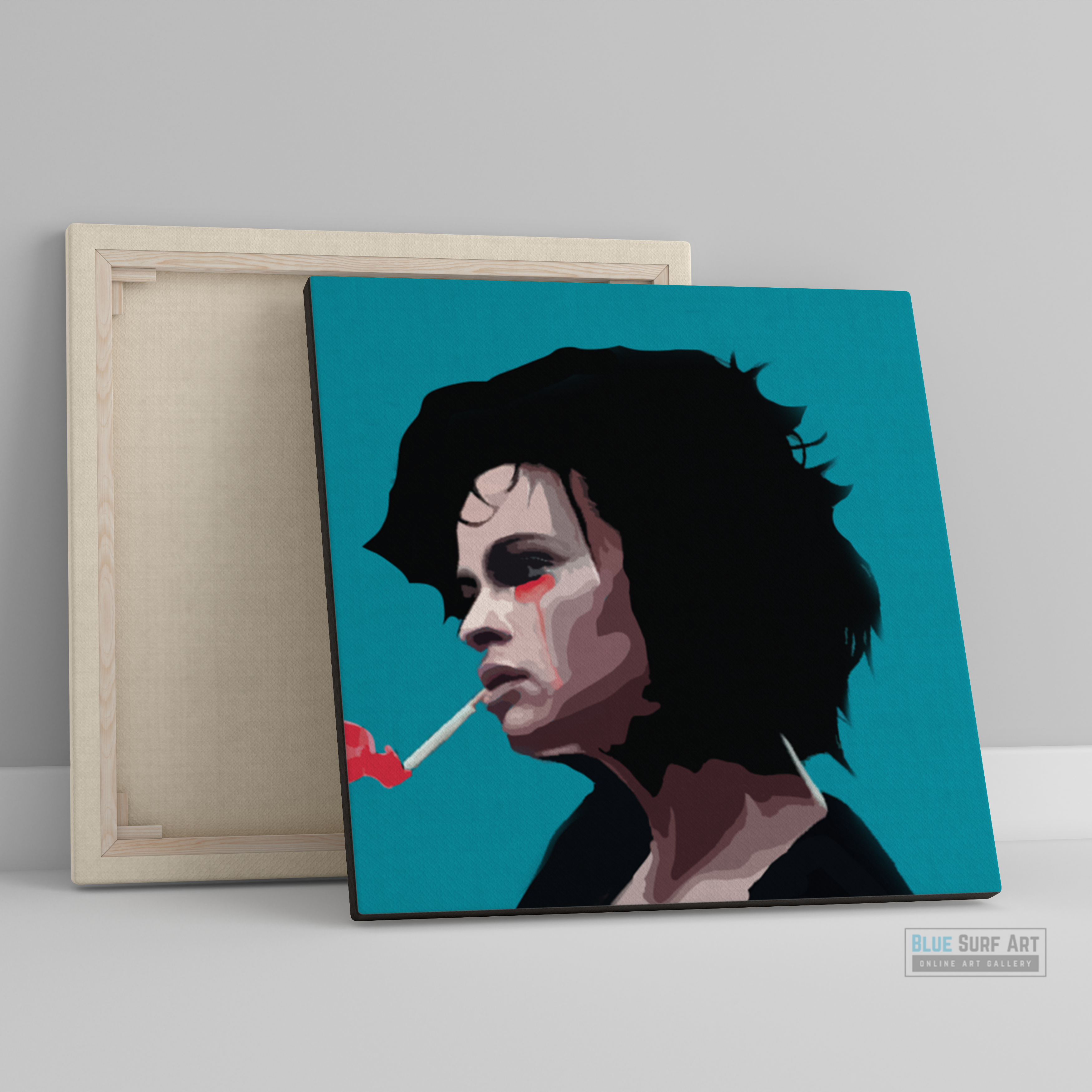 Fight Club Wall Art Painting Brad Pitt Original Handmade Art