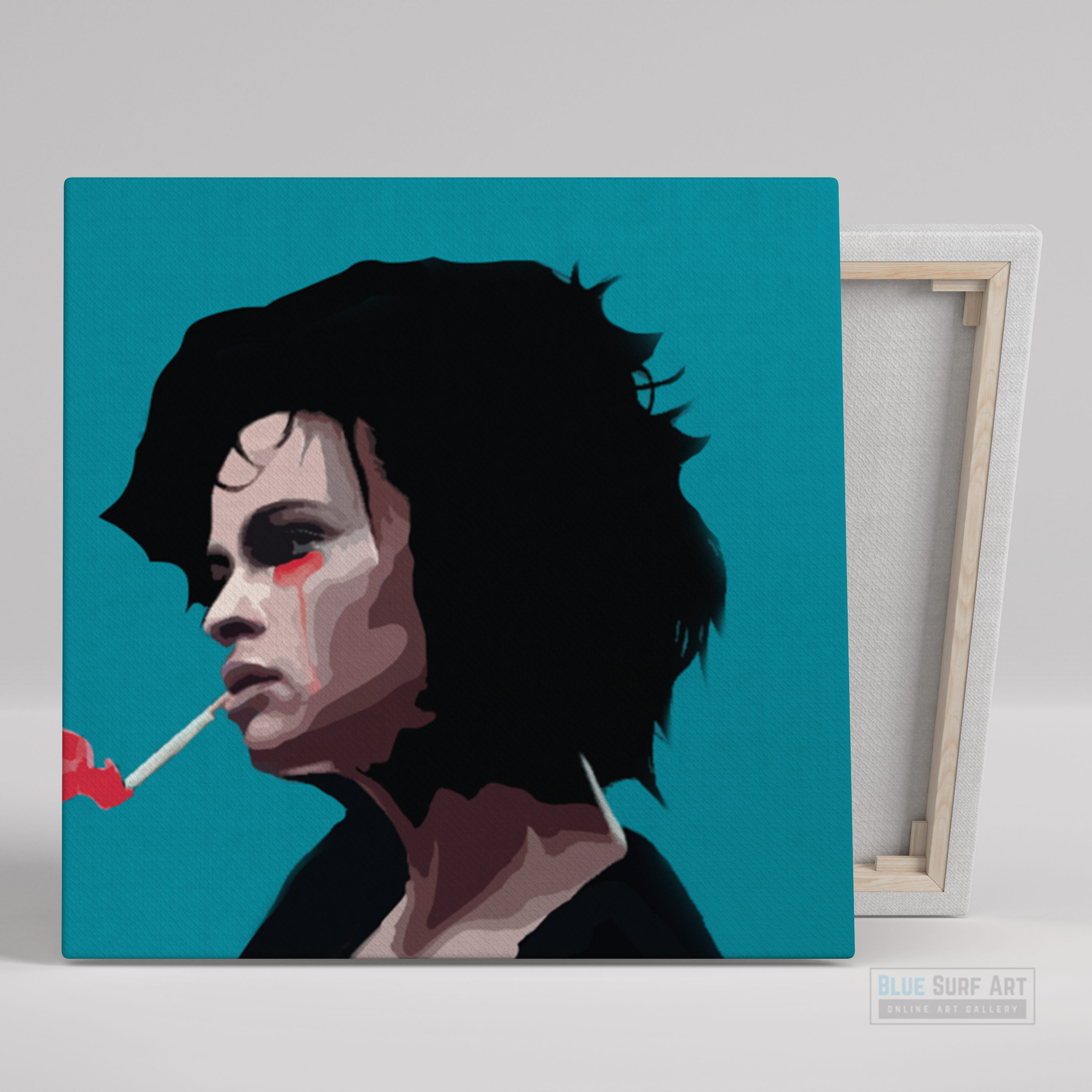 Fight Club Wall Art Painting Brad Pitt Original Handmade Art