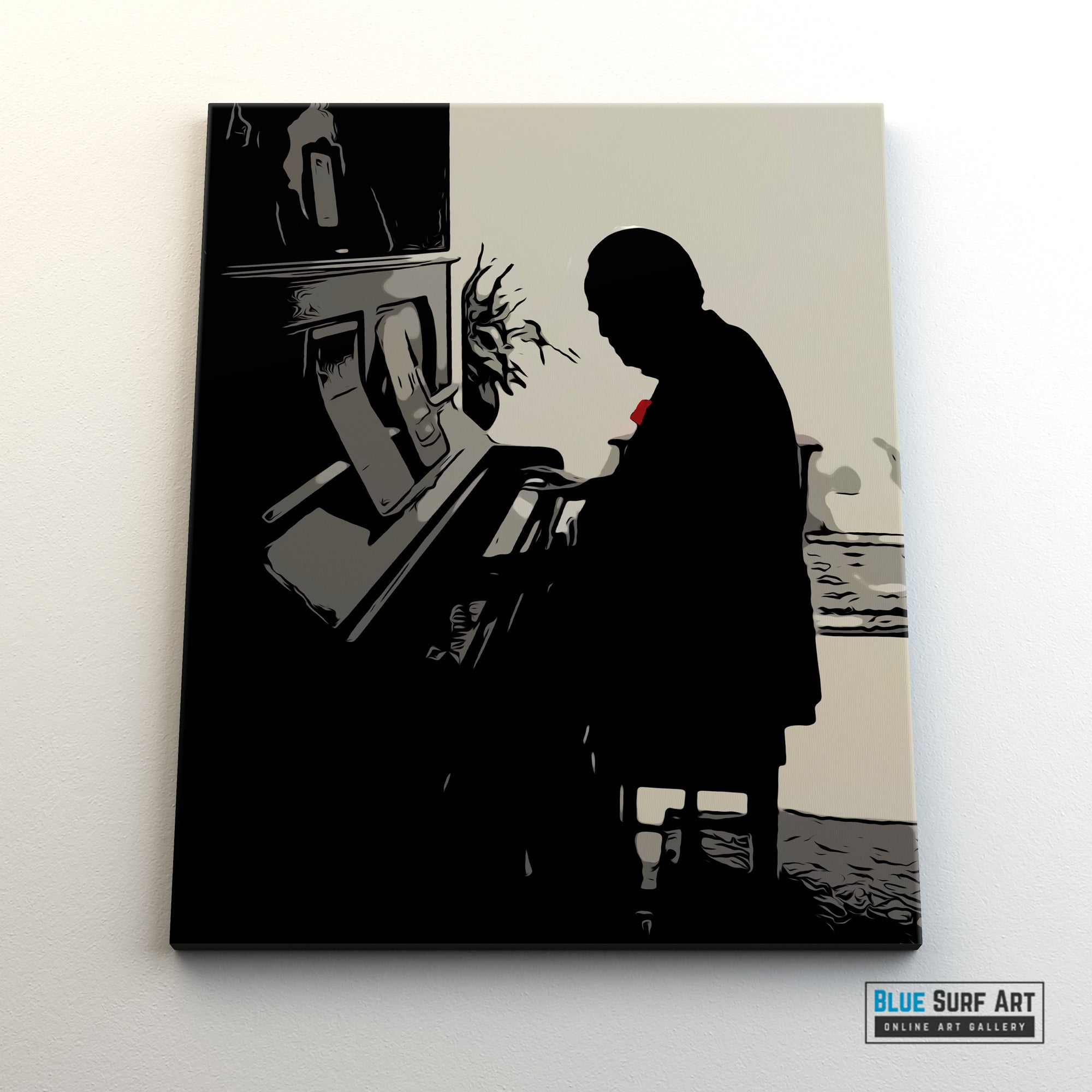 The Godfather Film Wall Art Movies Original Oil on Canvas Painting by Blue Surf Art - 4