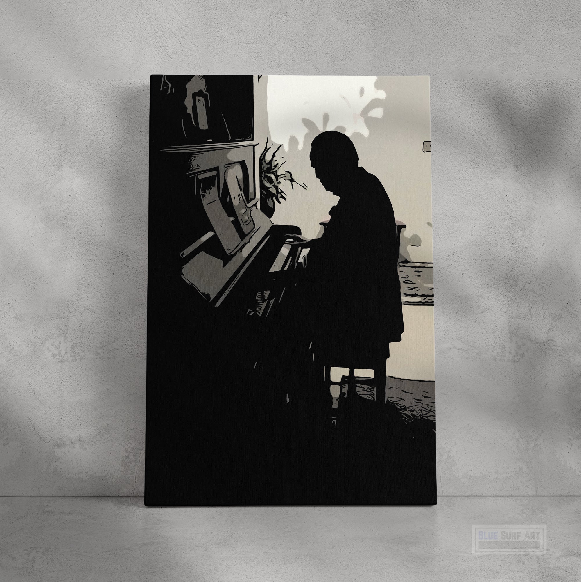 The Godfather Film Wall Art Movies Original Oil on Canvas Painting by Blue Surf Art - 1