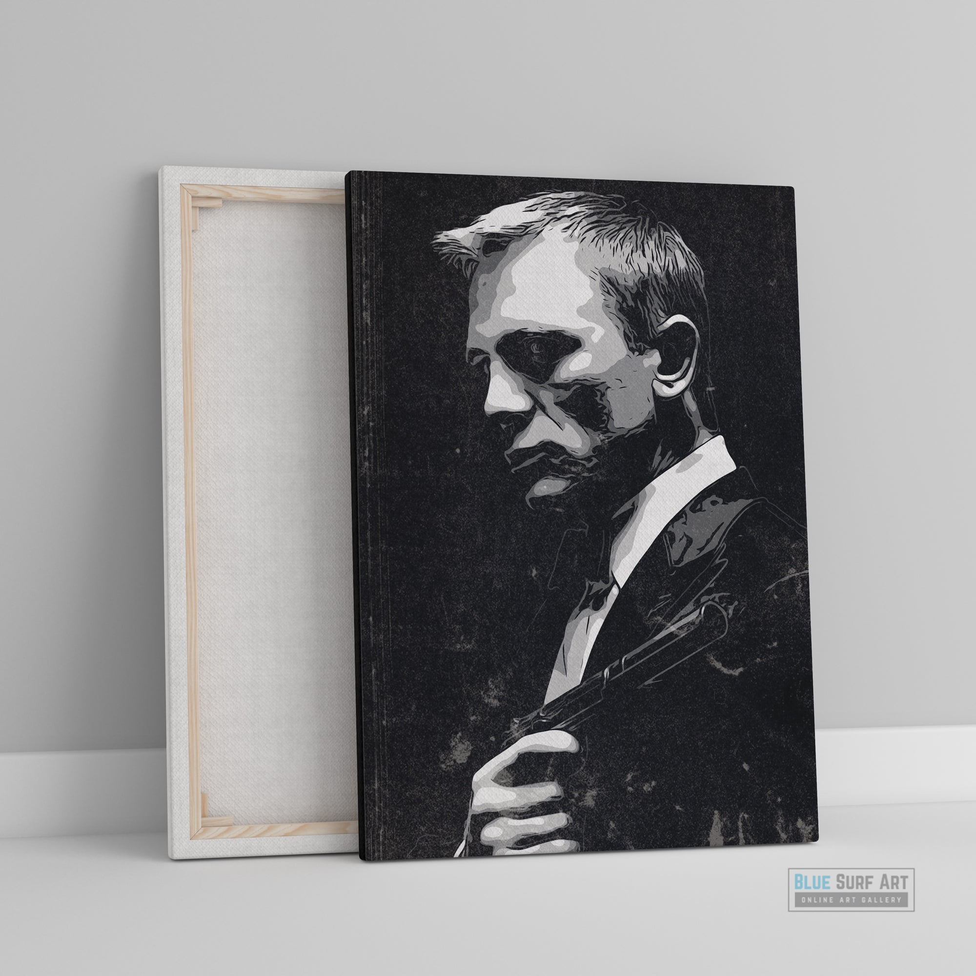 James Bond 007, Daniel Craig Art, James Bond Canvas Art Painting