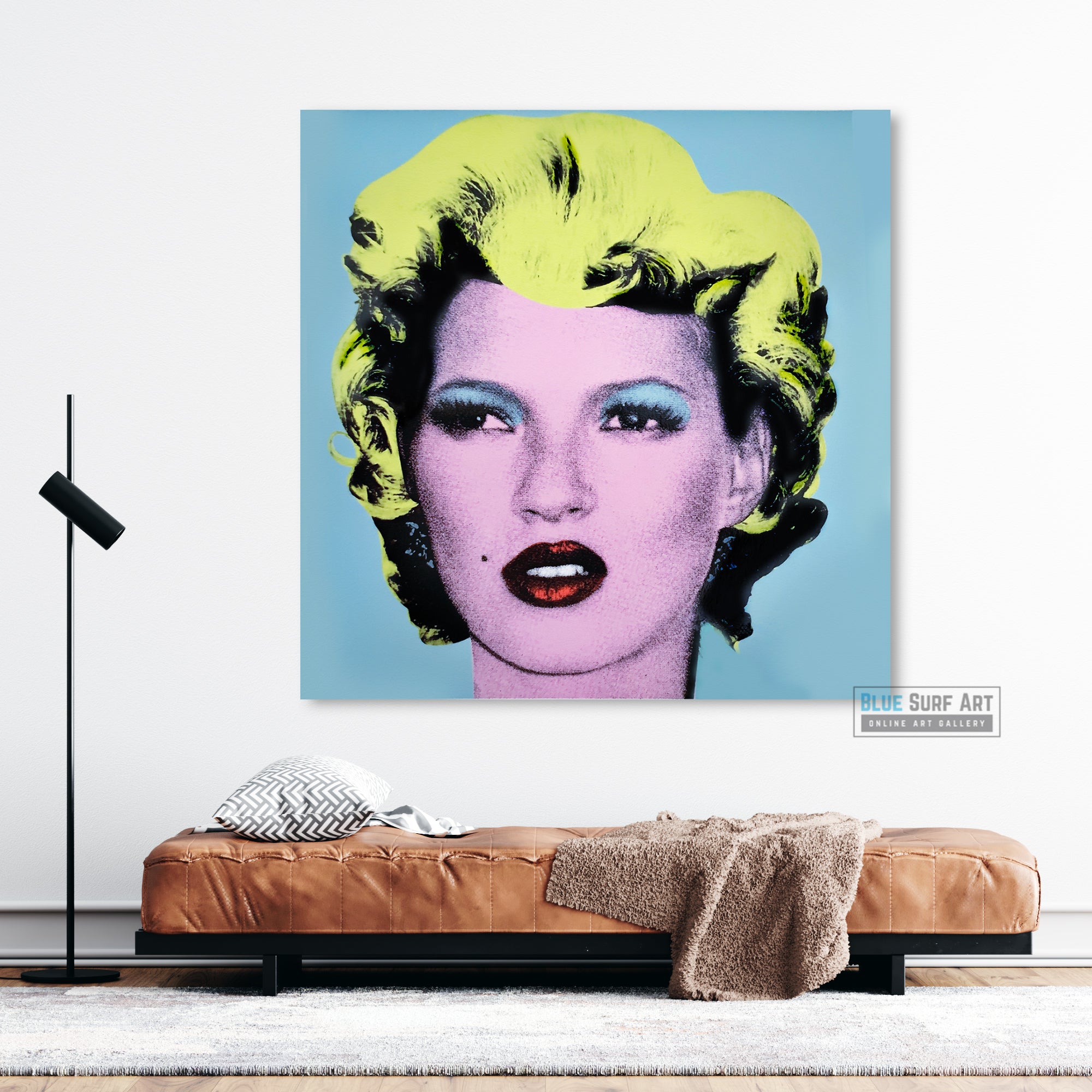 Kate Moss Banksy Street Art for Sale Original Oil Painting on Canvas