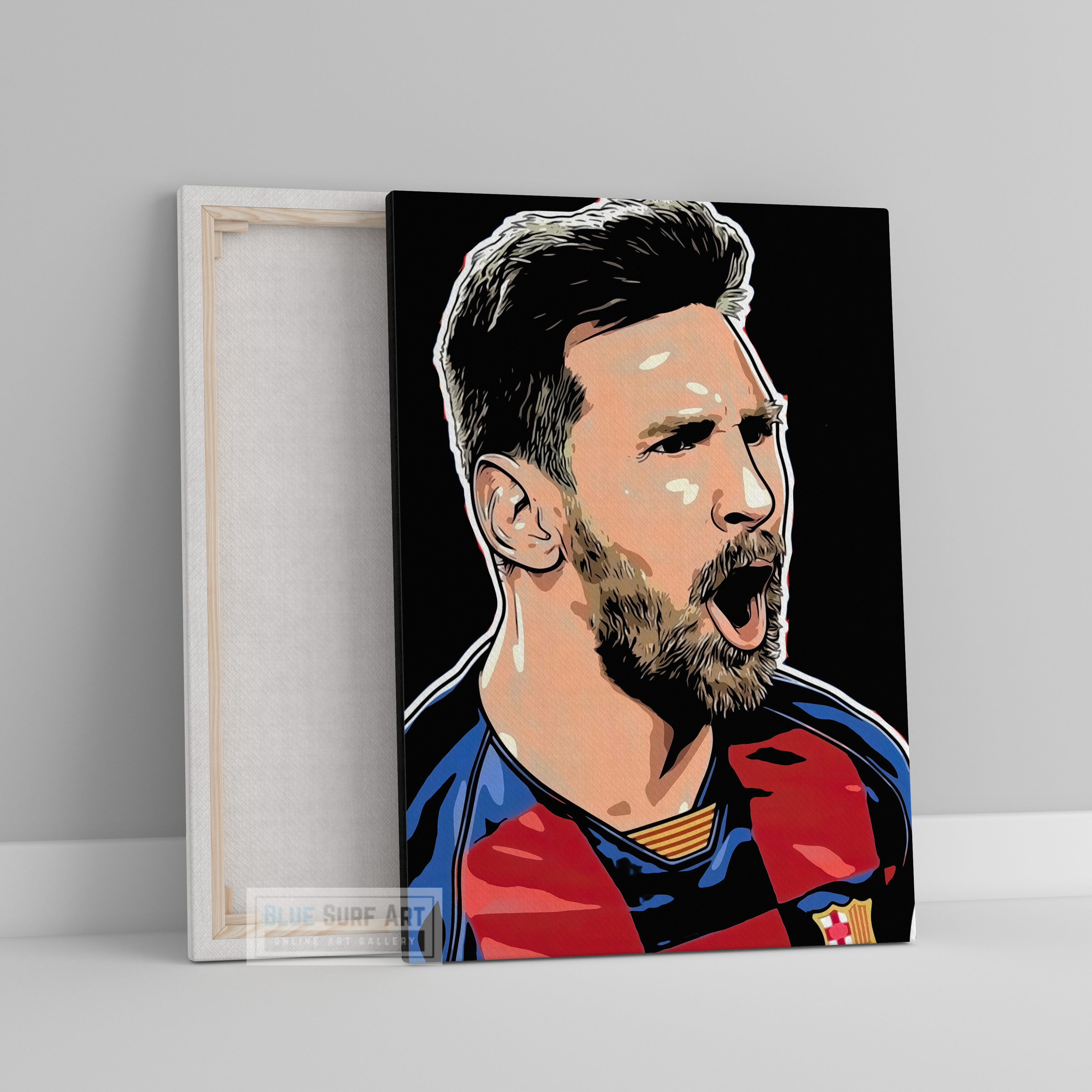 Lionel Andrés Messi Wall Art Original Handmade Art Painting for Sale 2