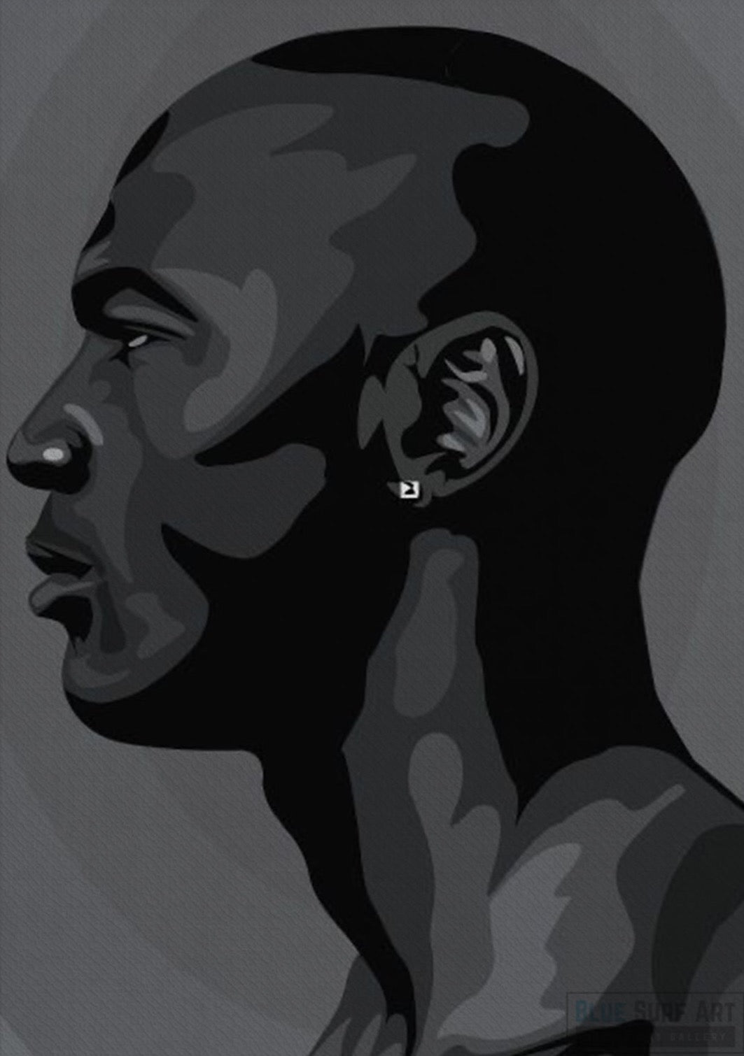 Michael Jordan Black & White Canvas Art