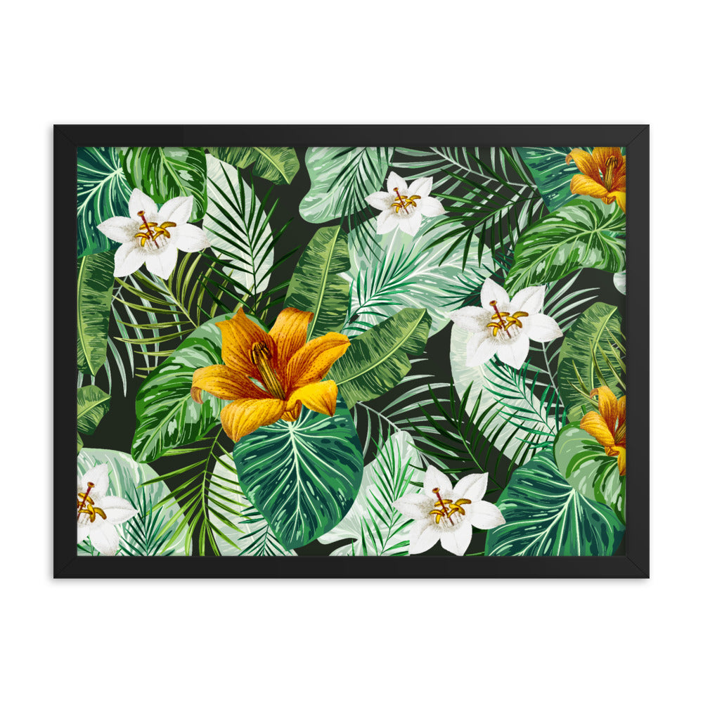 Framed poster Tropical Flower Blossom