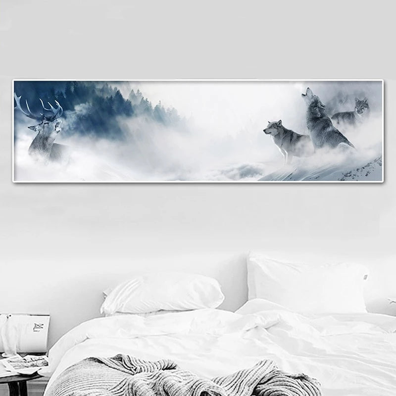 Wolf Pack on Snow Mountain