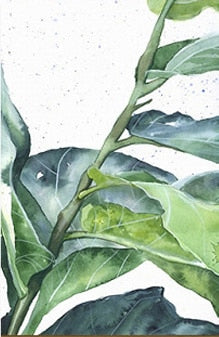 Scandinavian Style Tropical Plants Print