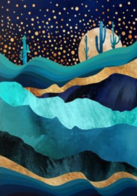 Nordic Mountains at Night