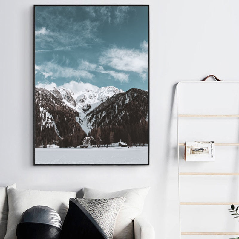 Winter at Nordic Canvas Art Print, Wall Art, Home Decor - Showcase 4