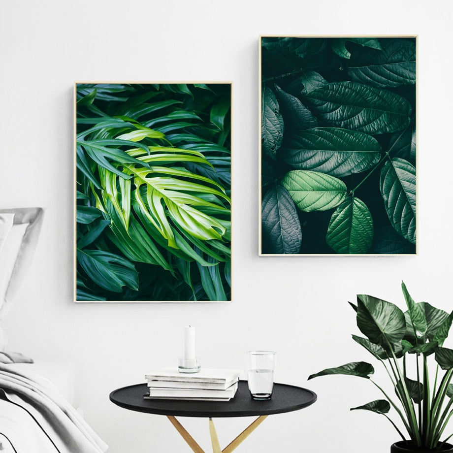 Tropical Leaf Wall Art Print on Canvas II