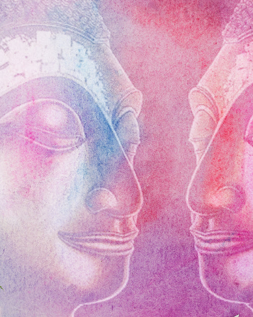 Reflection Asian Buddha Wall Art Painting