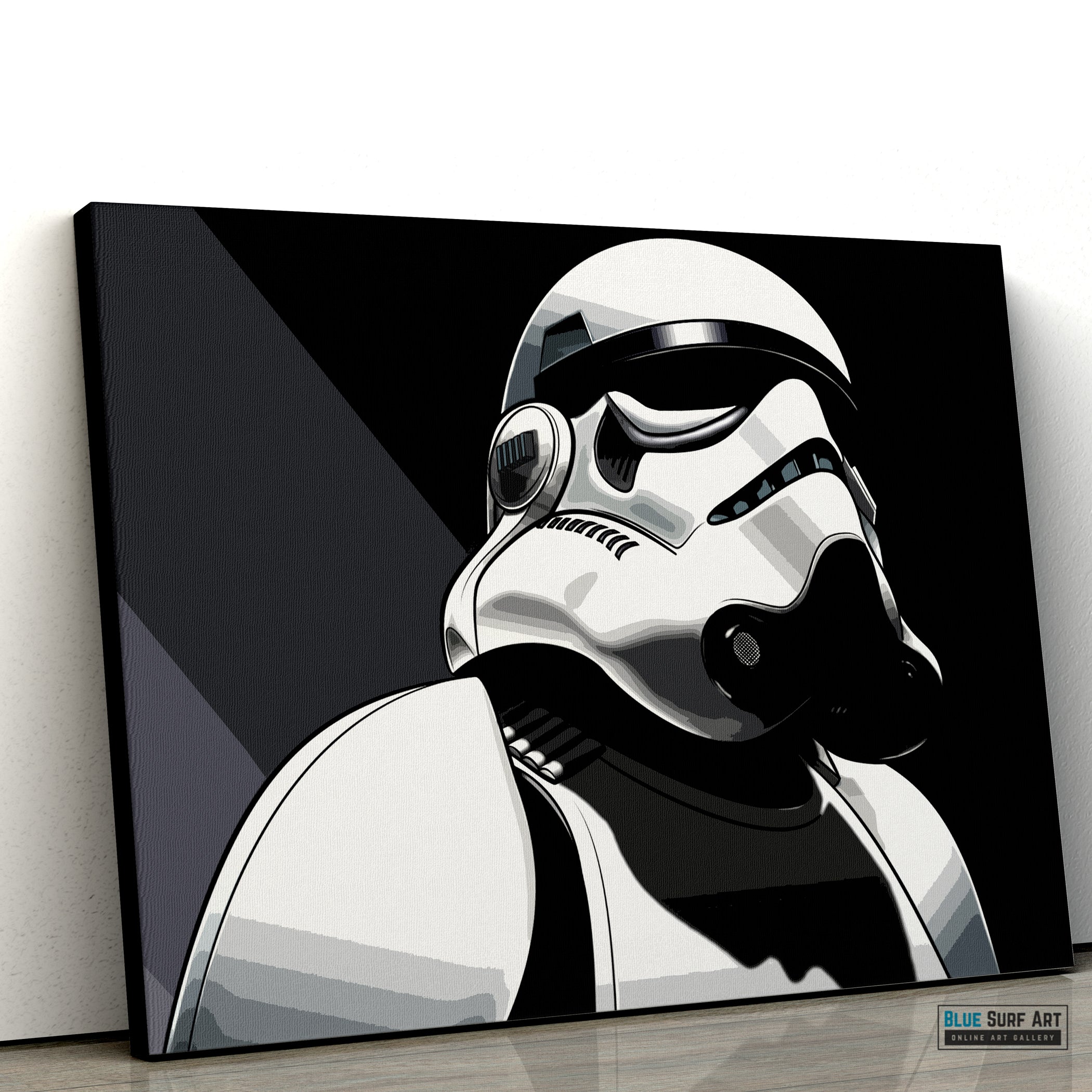 White Robot Wall Art Wall Art Home Decor, 100% Oil Painting on Canvas-2