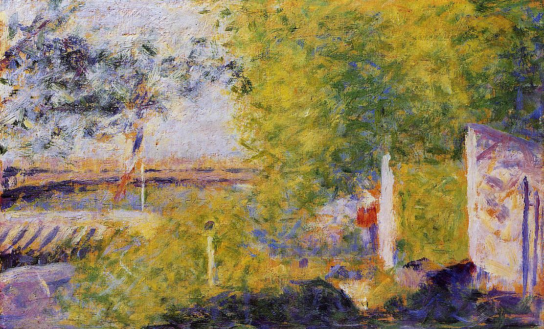 The Bineau Bridge by Georges Seurat Reproduction Painting by Blue Surf Art Grande Jatte