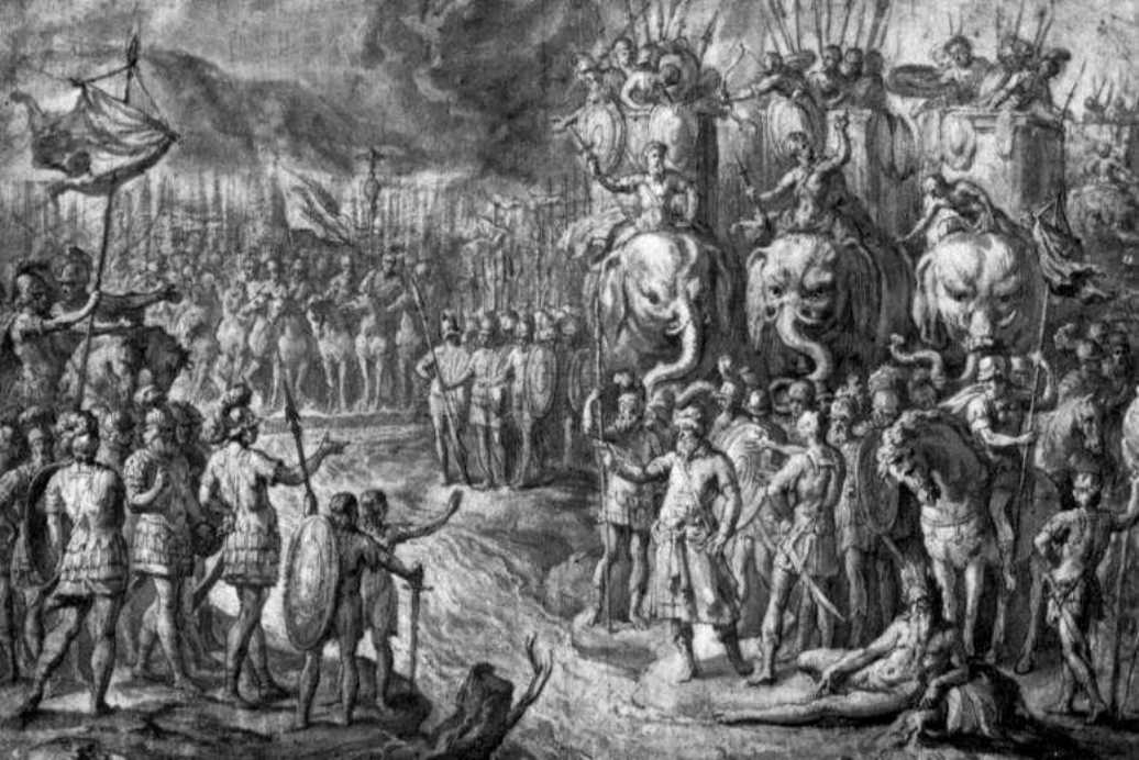 The Meeting of Scipion and Gannibal by Peter Paul Rubens Reproduction Oil Painting on Canvas