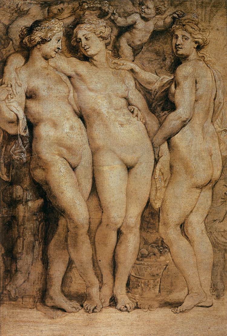 The Three Graces by Peter Paul Rubens Reproduction Oil Painting on Canvas