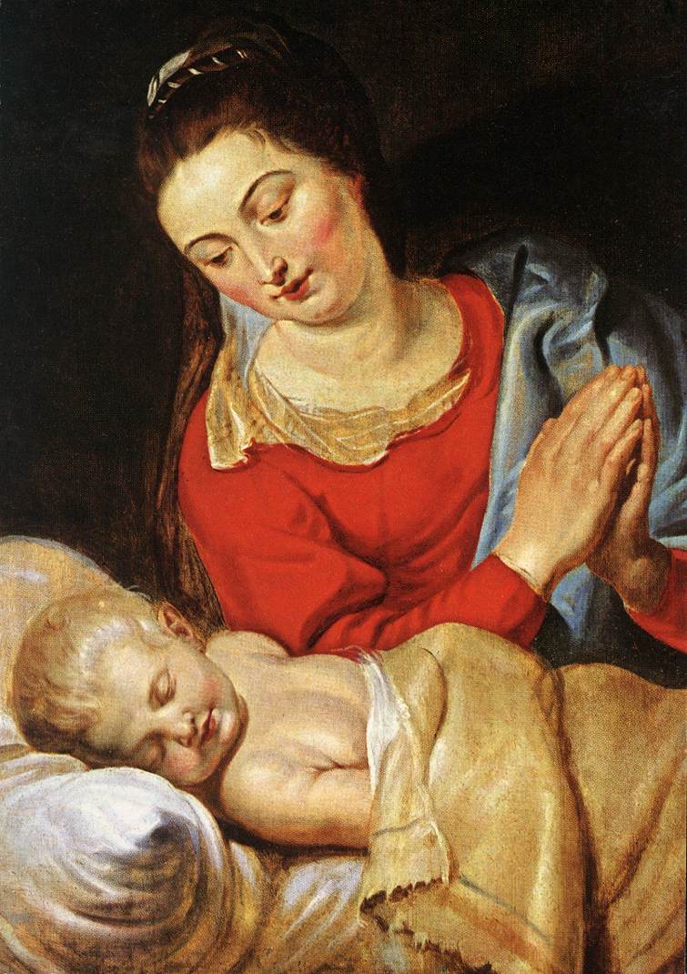 Virgin and Child by Peter Paul Rubens Reproduction Oil Painting on Canvas