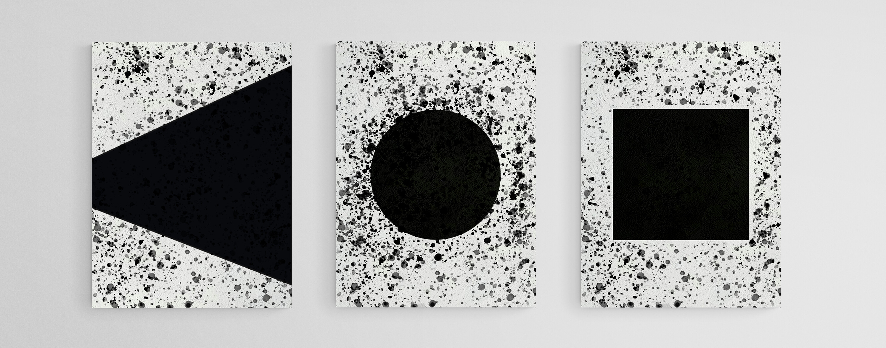 Black & White Abstract Art