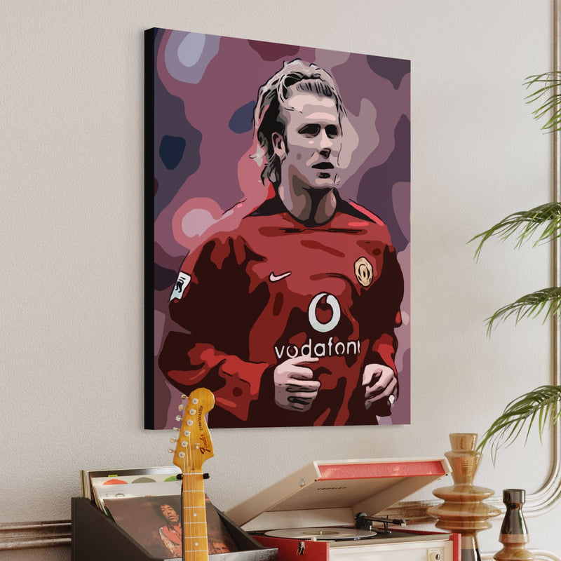David Beckham Art Painting 100% Hand Painted Oil on Canvas Art - Blue Surf Art
