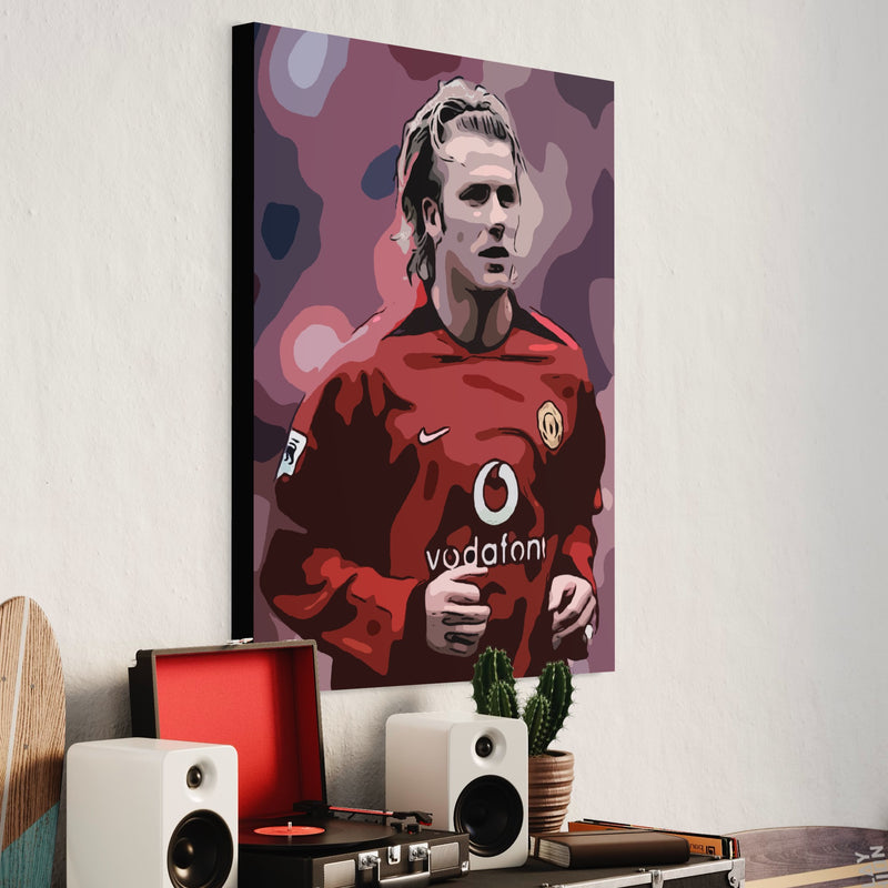 David Beckham Art Painting 100% Hand Painted Oil on Canvas Art - Blue Surf Art