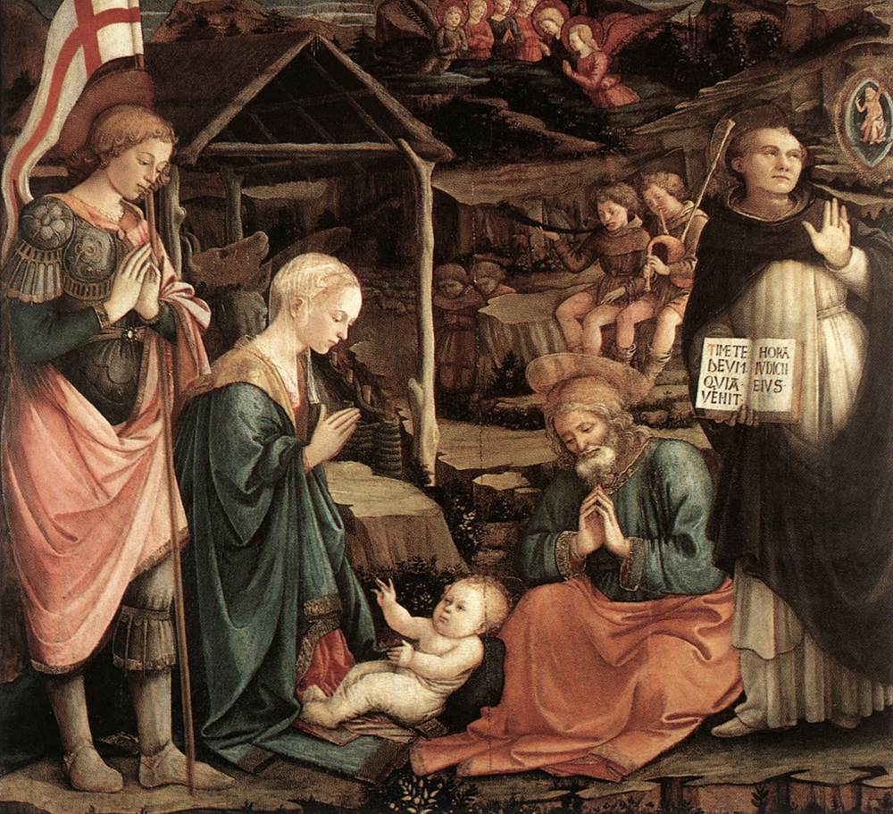 Adoration of the Christ Child – Prato Version by Filippo Lippi