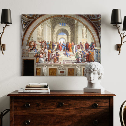 The School of Athens by Raphael 100% Hand Painted Art Reproduction. Blue Surf Art