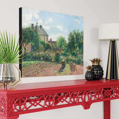 The Artist's Garden at Eragny Camille Pissarro 100% Hand Painted Art. Blue Surf Art