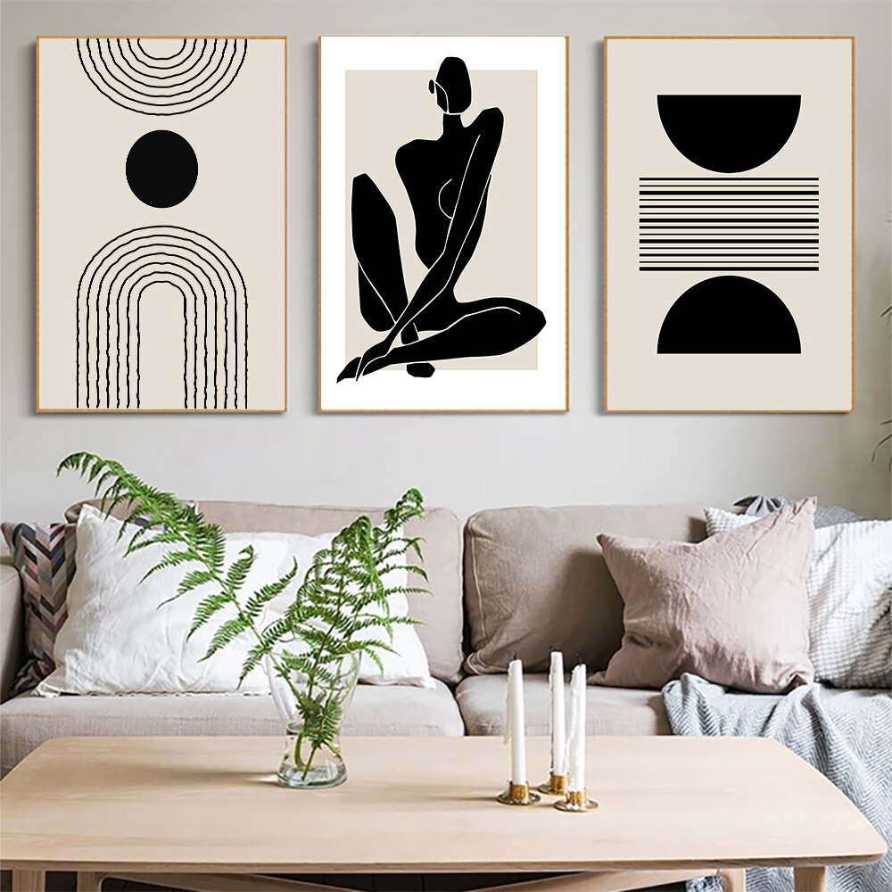 Essence of Simplicity A Minimalist Abstract Masterpiece Print Set