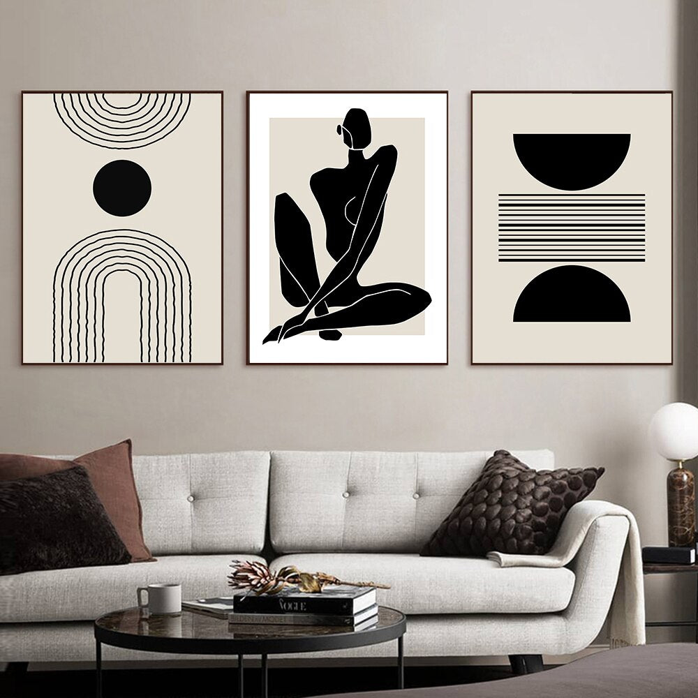 Essence of Simplicity A Minimalist Abstract Masterpiece Print Set