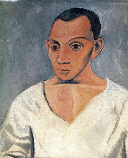 Self-Portrait Painting by Pablo Picasso's African Period