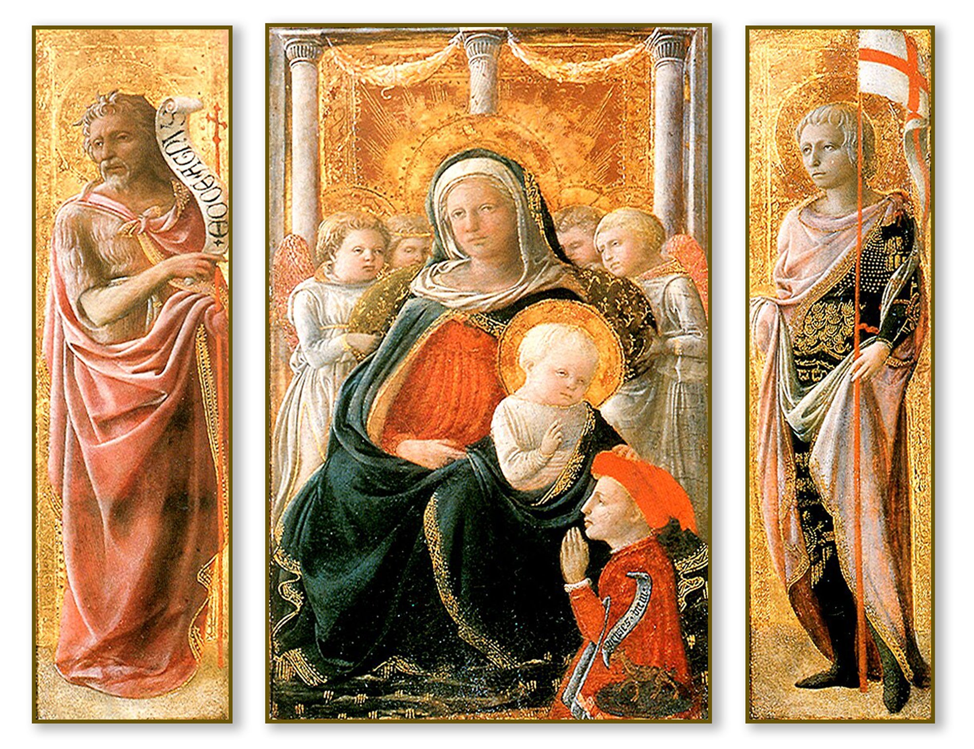 Triptych of the Madonna of Humility with Saints – Filippo Lippi