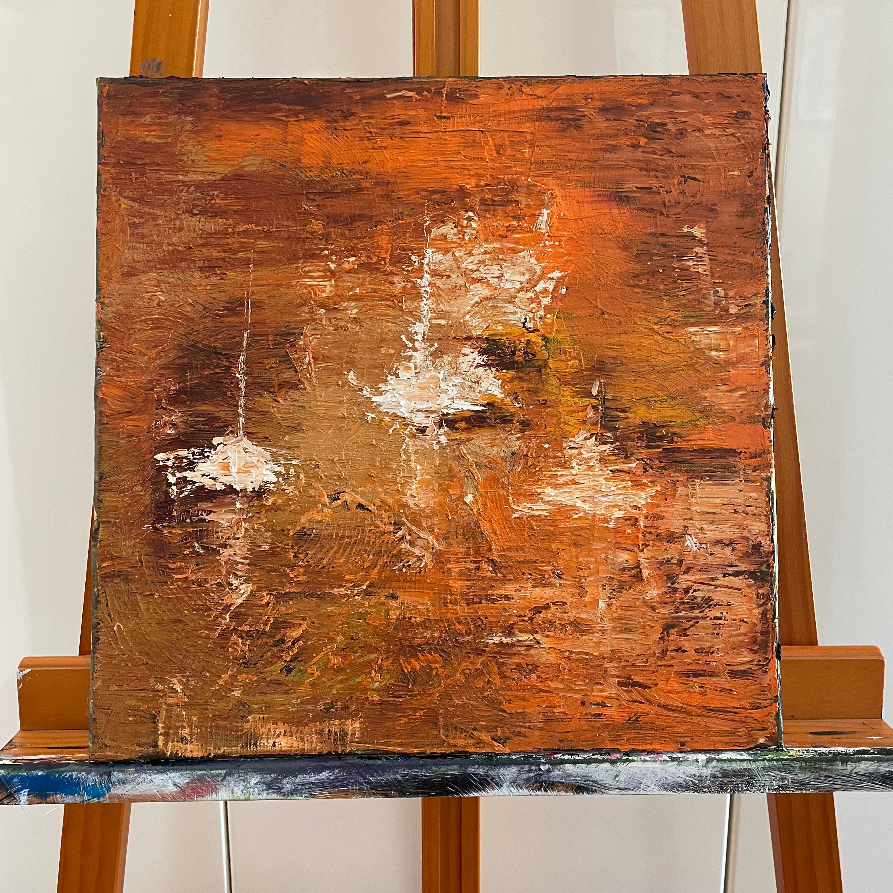 Seascape Painting Abstract Style Original Oil on Canvas by KateTmp