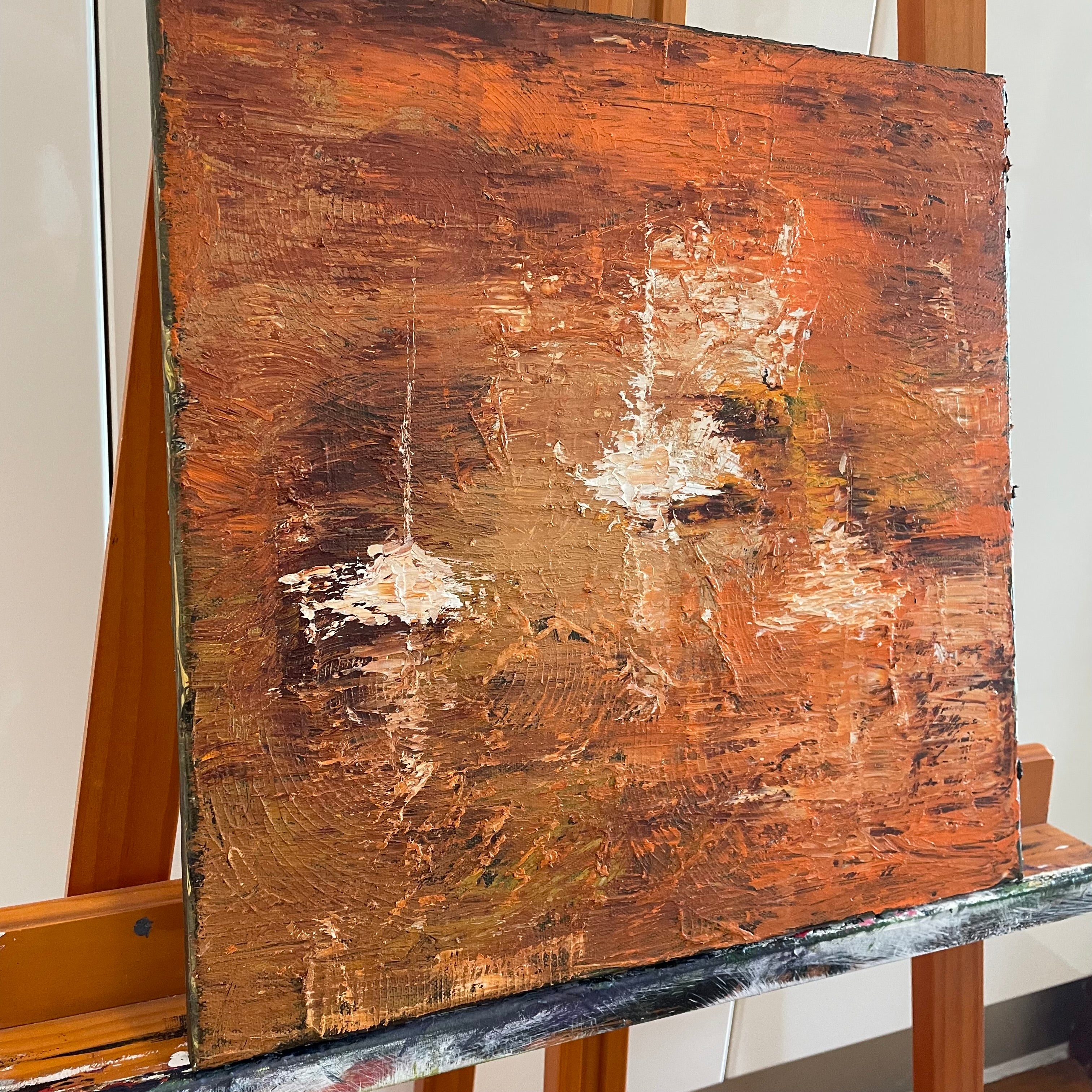 Seascape Painting Abstract Style Original Oil on Canvas by KateTmp