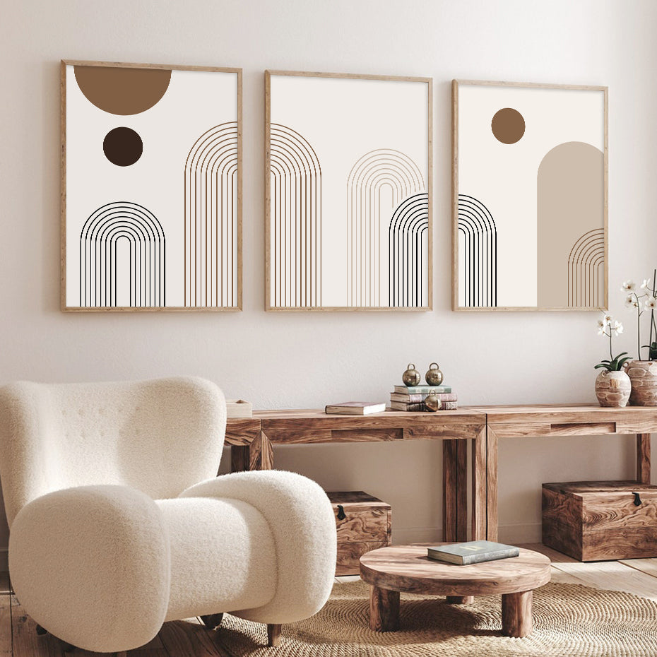 Minimalist Abstract Print Set of 3 pcs